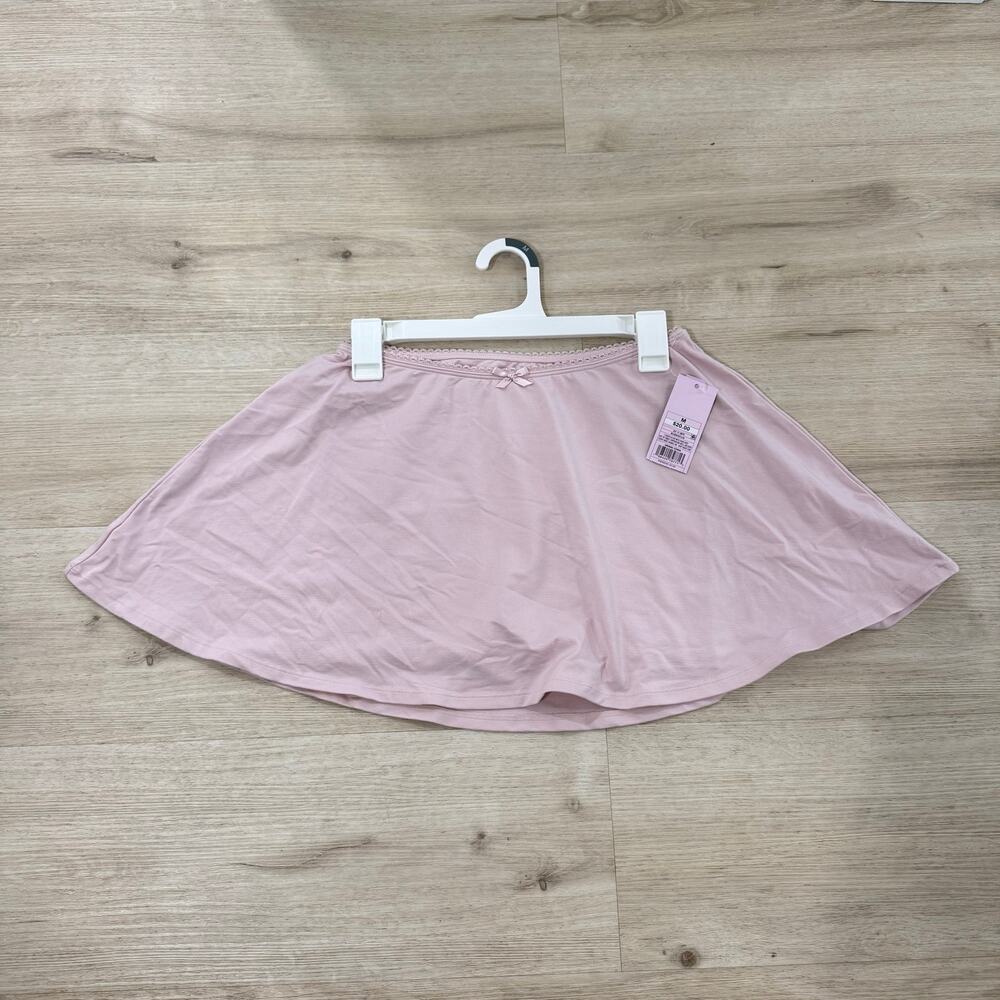 NWT Wild Fable Lace Trim Jersey Skort Blush Pink Coquette Y2K Size Medium - Picture 2 of 6
